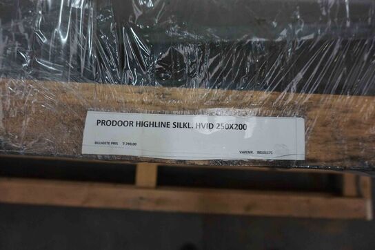 Prodoor highline ledhejseport med automatik 2500x2000 mm 