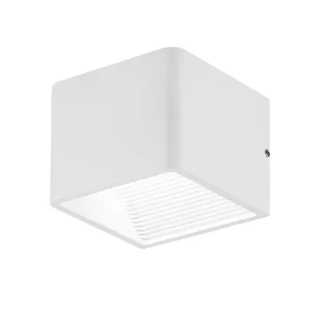 3 stk. udendørs up&down led væglampe ip65 aluminium hvid(ubrugt)