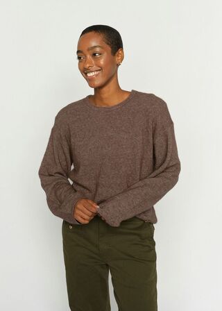 MMMape O-neck Knit MOS MOSH Str.: L
