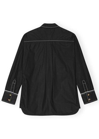 Cotton Poplin Long Sleeve Raglan Shirt GANNI Str.: 36