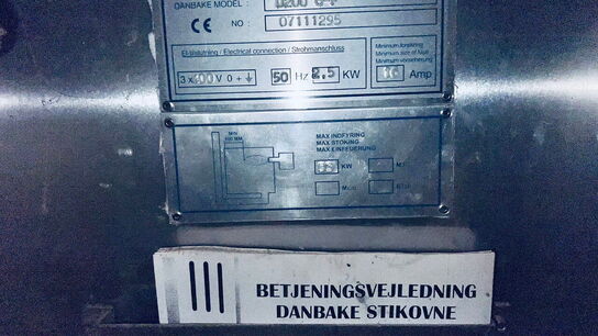 Rotationsovn, DANBAKE D200