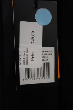 Regnbukser Herre ISLAND GREEN STR. 2XL