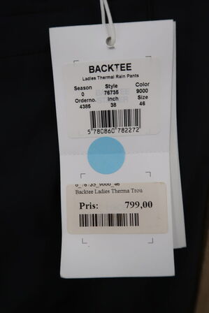 Regnbukser Dame BACKTEE STR. 46