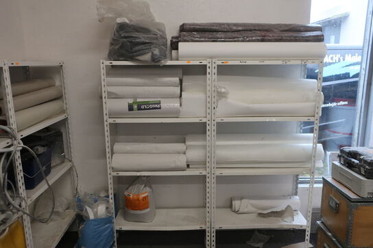 2 fag lagerreoler med div. Varelager