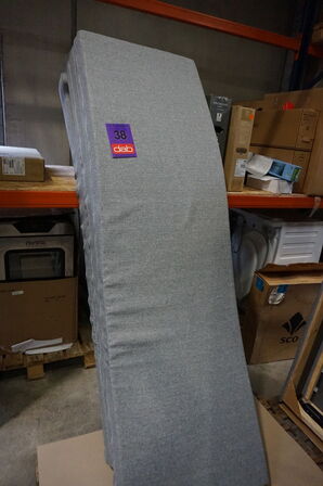 Sleepy 3-delt foldemadras 180x200x12 cm Lysegrå 