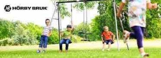 Hörby Bruk CanCan Classic Gyngestativ, Sølv/sort 