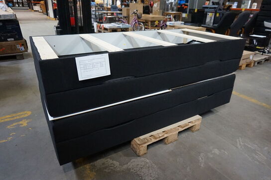 Nordisk fjer B90 seng med opbevaring 180x200 cm Antracit 