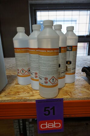 5 stk Bioethanol 96,6% Premium à 1L. 