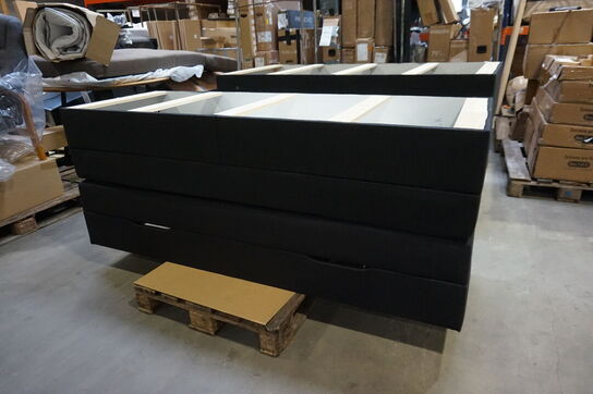 Nordisk fjer B90 seng med opbevaring 140x200 cm Antracit 
