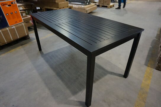 Cinas Rosenborg havebord, mat sort, 165 x 80 cm 