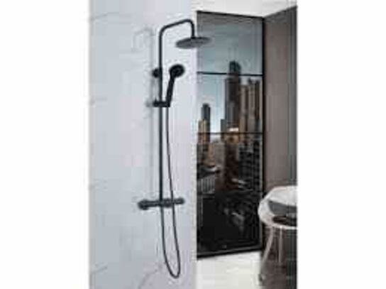 Bluerain Showersæt med termostat Matsort 