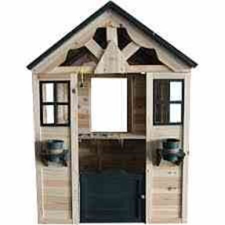 SpinOut legehus i træ Mål: : L112xB106x H144 cm 