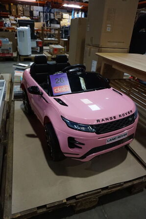 Range Rover Evoque børne El-bil, lyserød 