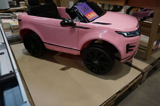 Range Rover Evoque børne El-bil, lyserød 