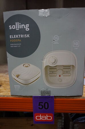 Foldbar fodspa med boblemassage