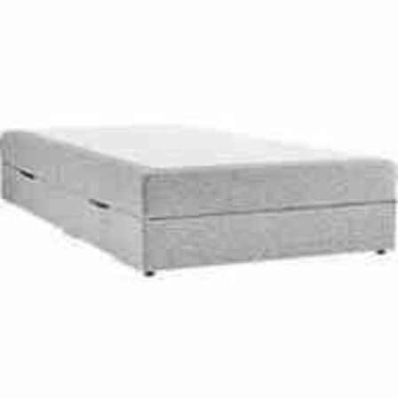 Nordisk fjer B90 seng med opbevaring 120x200 cm Lysegrå 