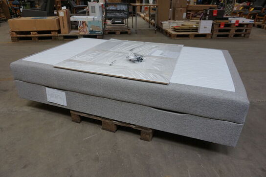 Nordisk fjer B90 seng med opbevaring 120x200 cm Lysegrå 