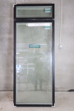 1 stk. Velfac terrassedør/topstyret vindue