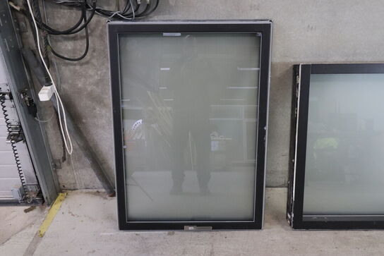 1 stk. Rationel vinduesparti m. topstyret vindue,   m. 3-lags energiruder