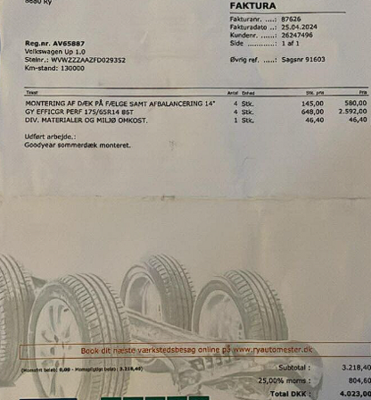 Personbil VOLKSWAGEN Up! 1.0 Mpi Bmt 60 Hk 5 Dørs *MOMSFRI*