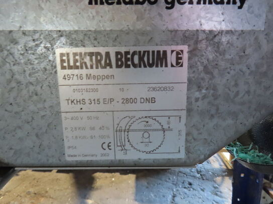 Bordrundsav, ELEKTRA BECKUM TKHS315