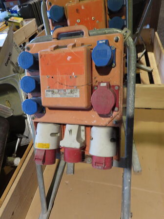 2 stk. byggestrømstavler