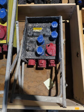 3 stk. byggestrømstavler