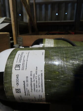 3 stk. friskluftstanke med tilbehør