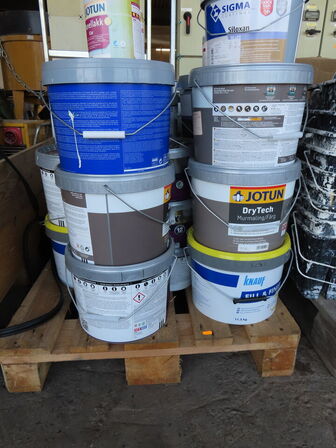 Indeholdet på pallerne