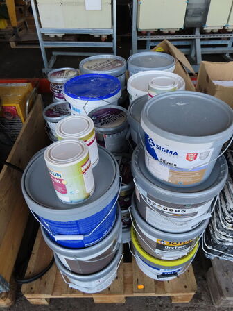 Indeholdet på pallerne