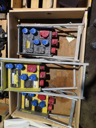 3 stk. byggestrømstavler