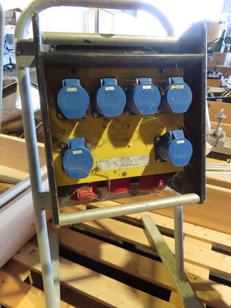 2 stk. byggestrømstavler