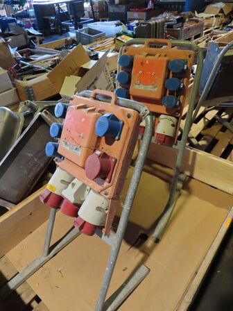 2 stk. byggestrømstavler