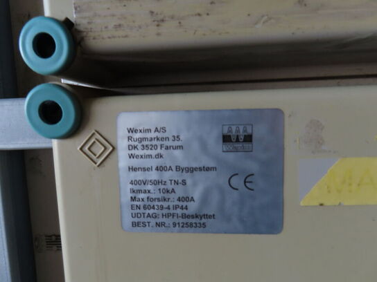 Byggestrømtavle, WEXIM