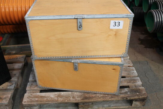 2 stk. Transportkasser 80x50x40 cm