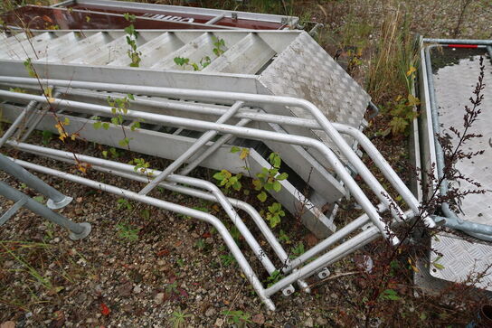 3 stk. stilladstrapper med gelænder JUMBO