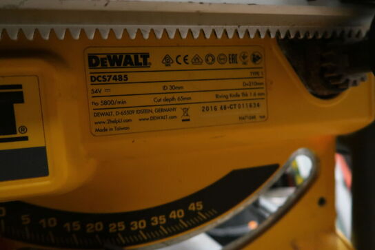 Bordrundsav DEWALT DCS7485