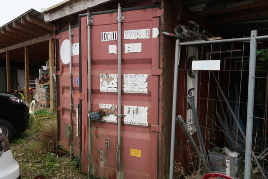 20 fods isoleret container uden indhold (læs beskrivelse)