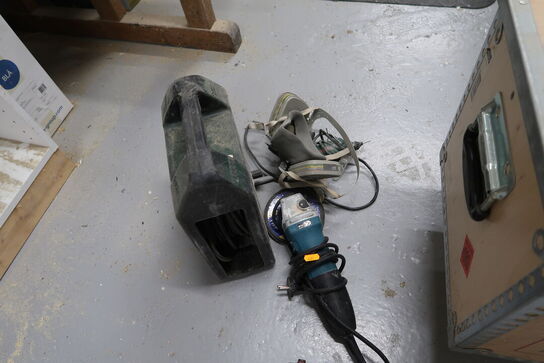 2 stk. skruetvinger, kabeltromle, vinkelsliber MAKITA m.m.