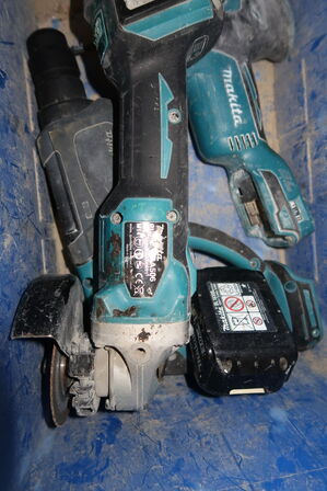 3 stk. akkuhåndværktøj MAKITA DHR202, DGA506 m.fl. med batteri