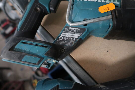 4 stk. akku håndværktøj MAKITA DJV181, DJR187, DTM52 m.fl.