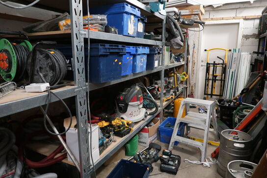 3 fag lagerreoler uden indhold (læs beskrivelse)