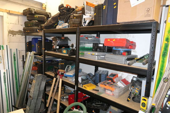 3 fag lagerreoler uden indhold (læs beskrivelse)