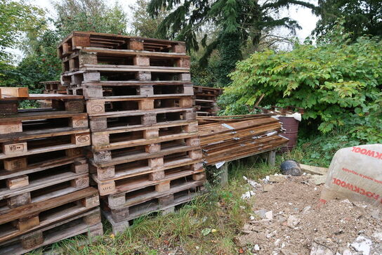 Div. Varelager, EURO-paller, pallerammer m.m.