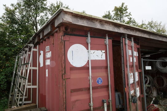 20 fods isoleret container uden indhold (læs beskrivelse)