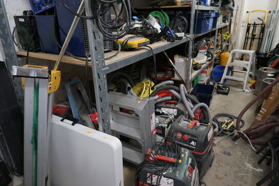 3 fag lagerreoler uden indhold (læs beskrivelse)