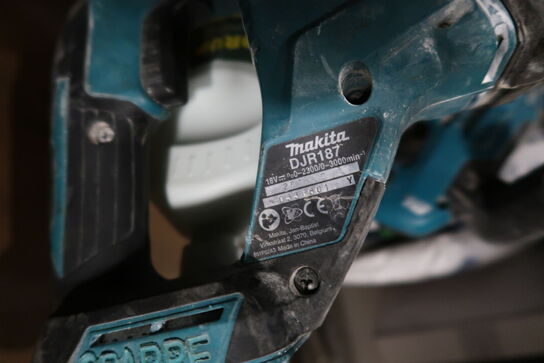 2 stk. akku håndværktøj MAKITA DHP484, DJR187 med batteri 