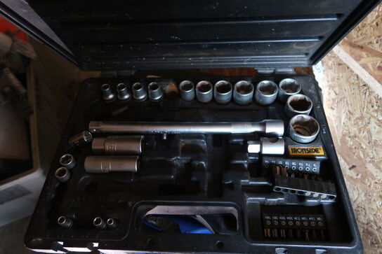 Topnøglesæt samt div. Kopbor