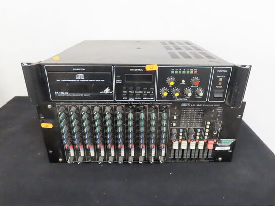 Mixer til rack og cd-afspiller til rack INTERM LM-9414