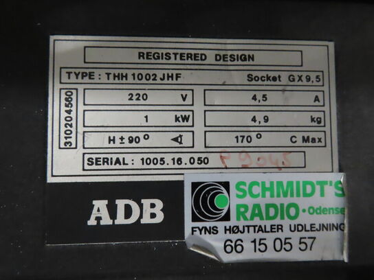 6 stk. fresneller i flightcase